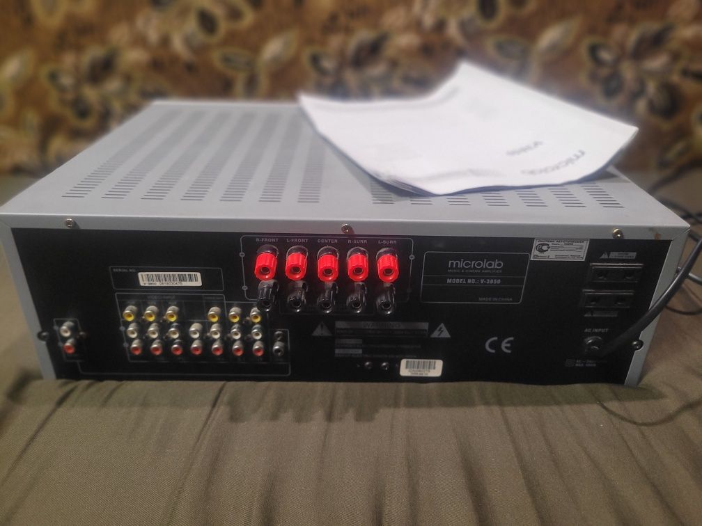 Багатоканальний аудіо підсилювач Microlab V-3850 5.1 HiFi 300Вт