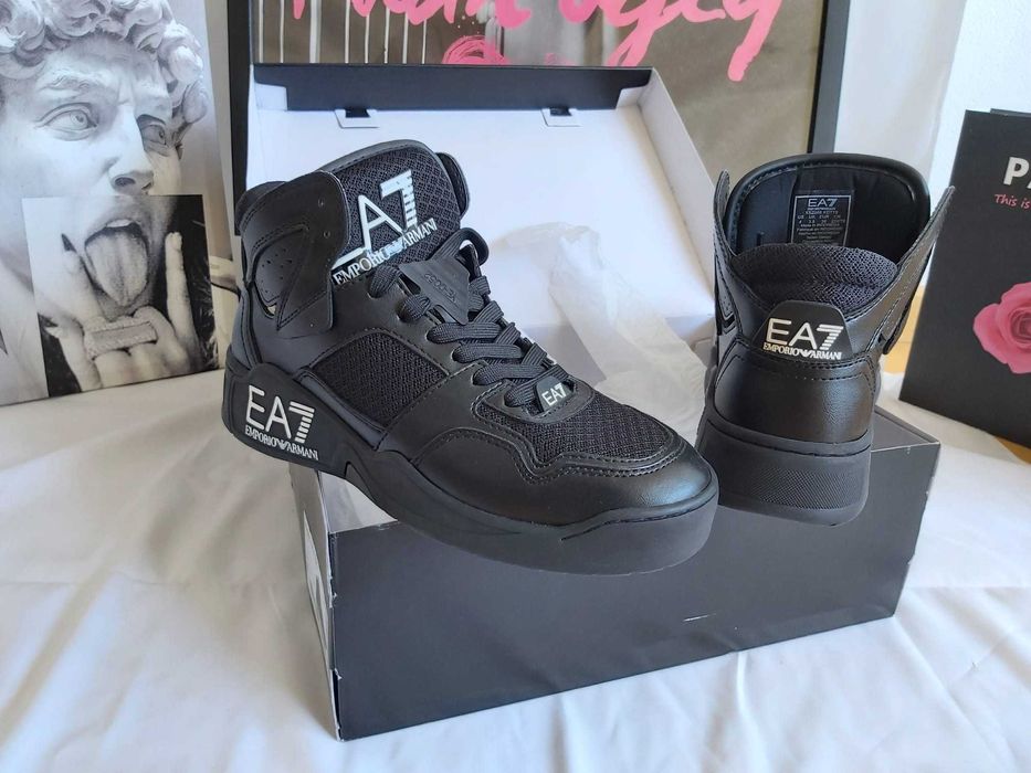 Sapatilha Basket EA7 Preta Tamanho 36