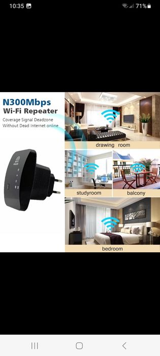 Repetidor wifi sem fios 300 Mbps amplificador de sinal