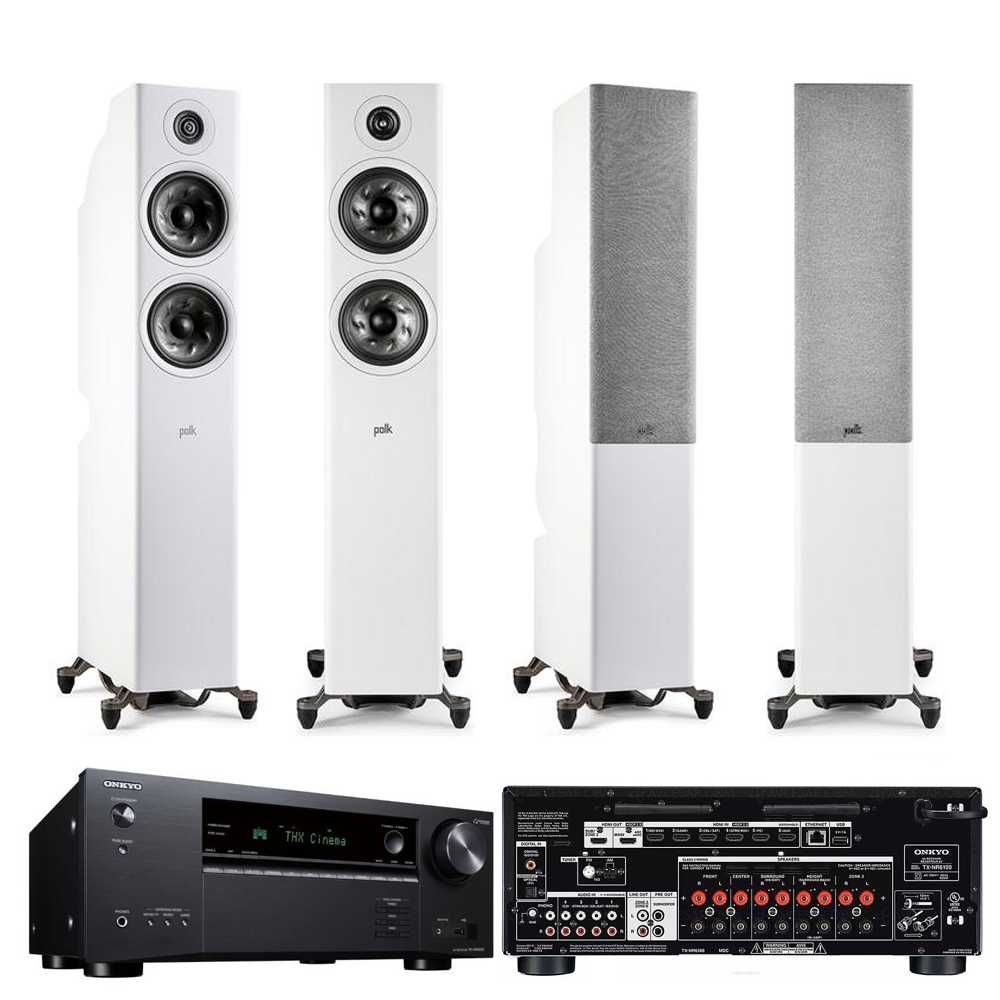 Zestaw Onkyo 6100 + Polk Audio Reserve R600 White |Dostępne od ręki|