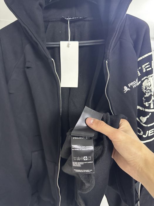 Project gr x Mastermind zip чорная зипка худи кофта