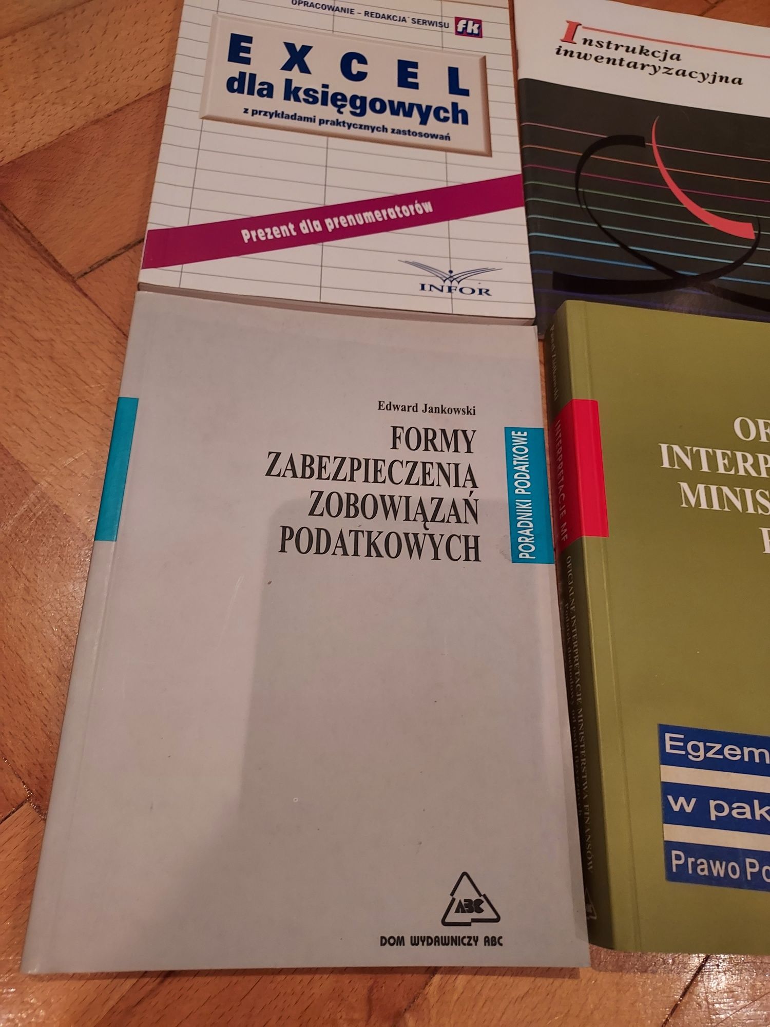 Excel dla księgowych, formy zabezpieczenia zobowiązań, inwentaryzacja