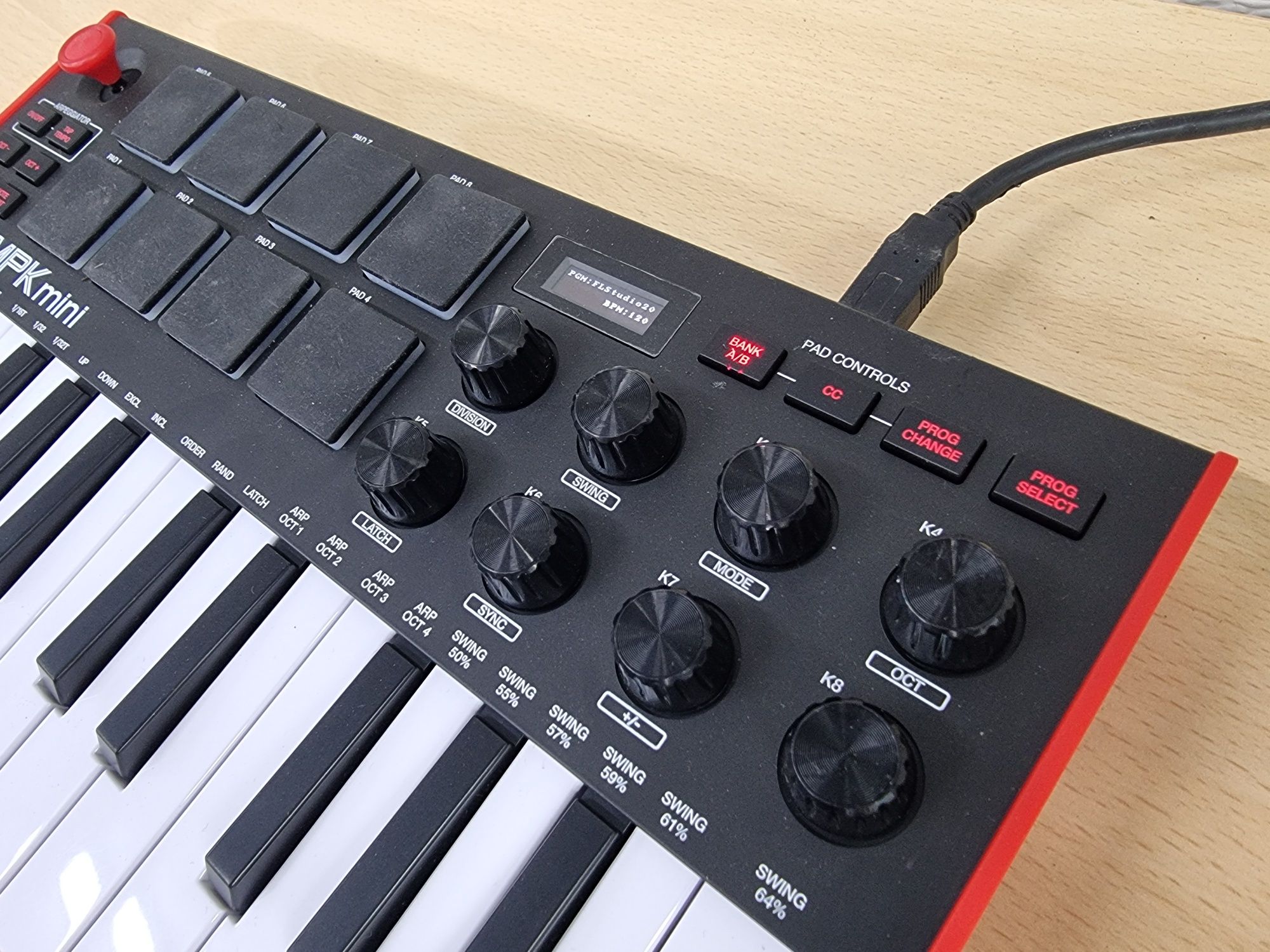 Klawiatura midi keyboard Akai Mpk mini okazja super stan