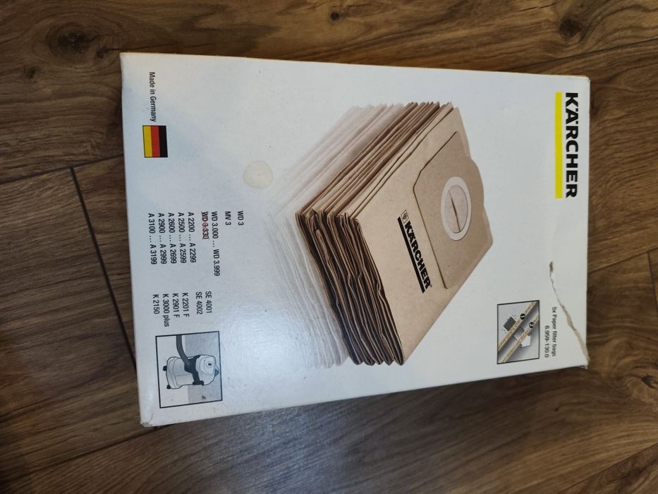 Worki do odkurzacza Karcher WD 3
