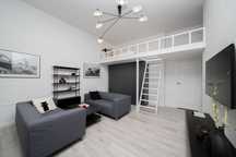 Apartament z antresolą przy Parku Wilsona