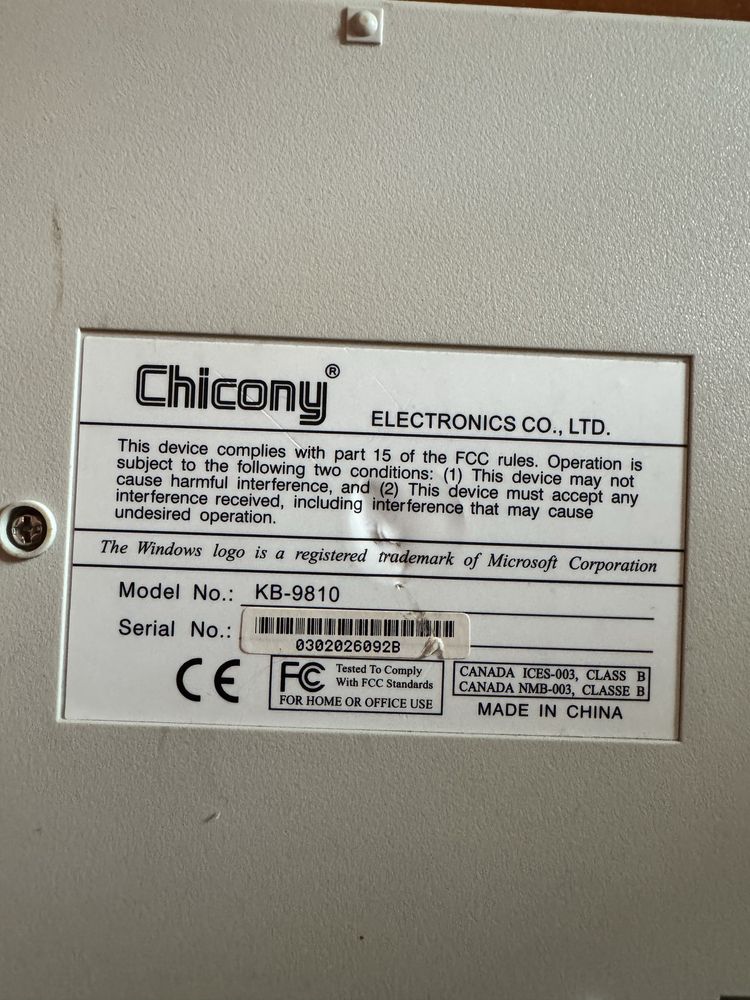 Клавіатура Chicony