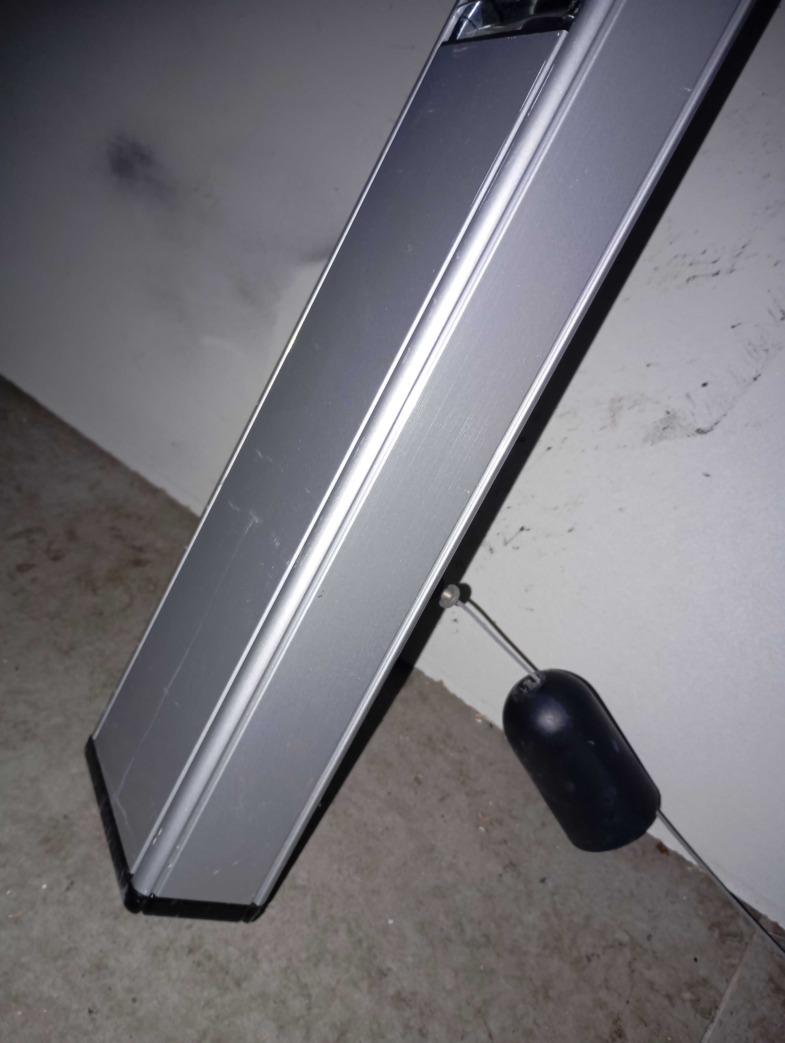 Iluminaria alumínio cinza led ou fluorescente