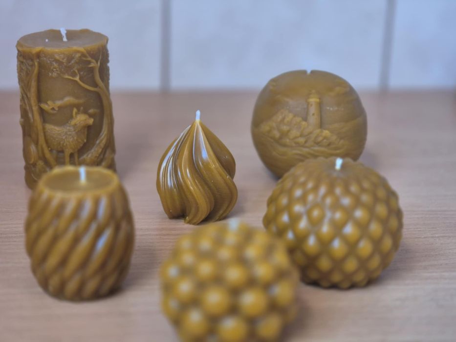 Świeczki z wosku pszczelego