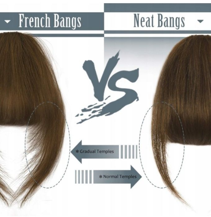 Grzywka do włosów prawdziwe brąz