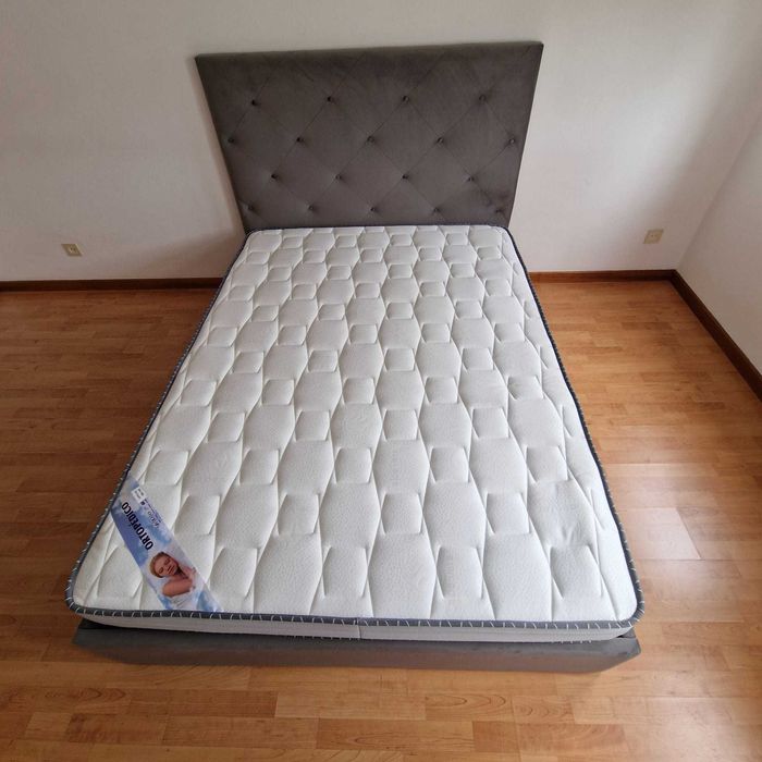 Camas de Casal Estofadas de Luxo 199€ Disp. em Várias Cores! 190x140m!