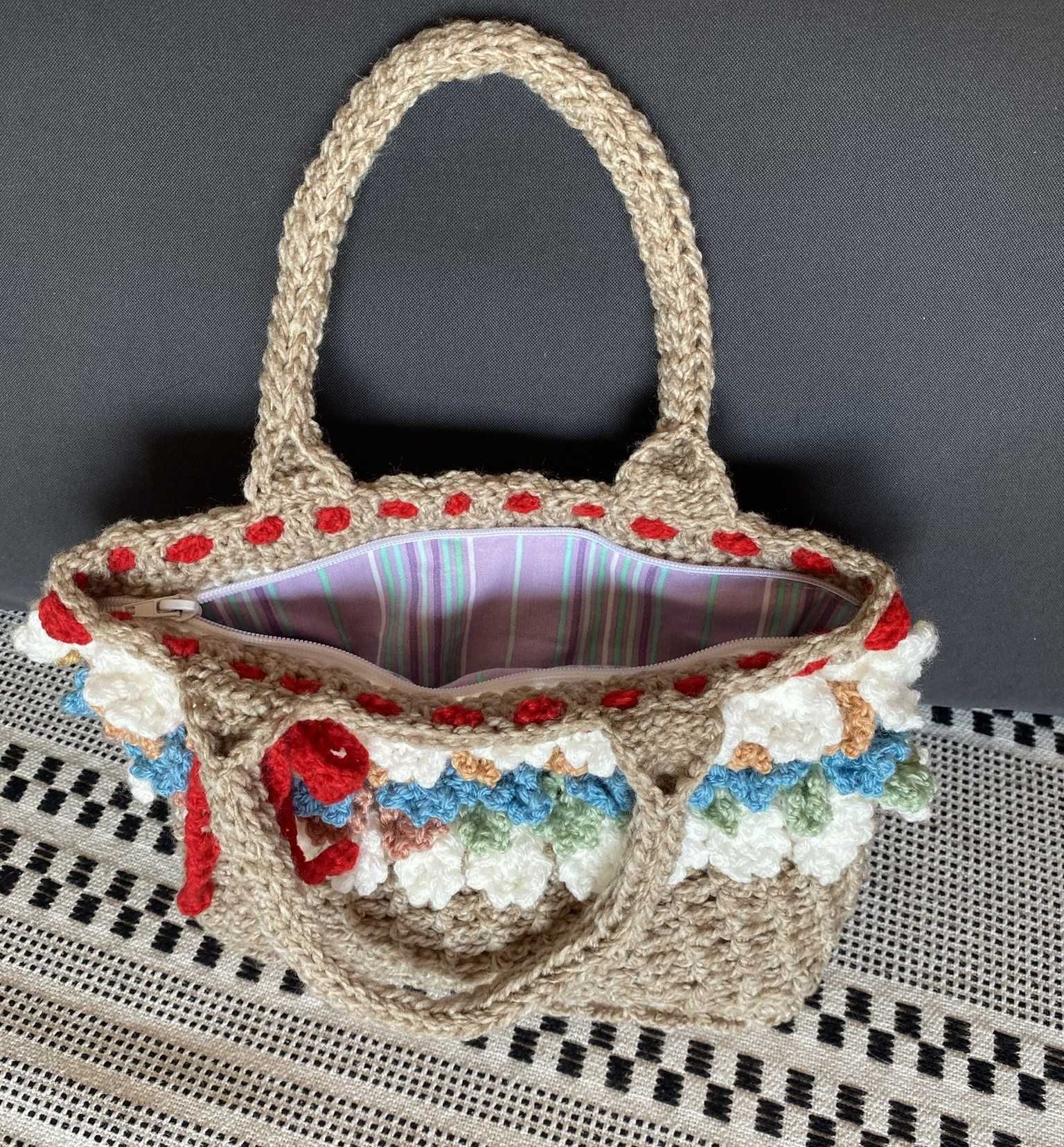 Torebka średnia handmade "BloomCraft"