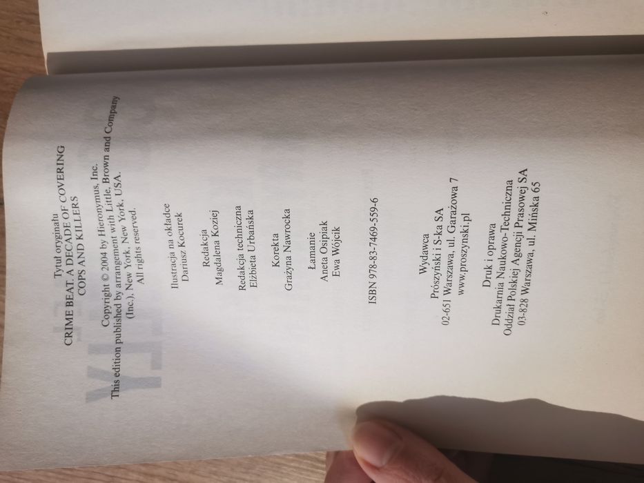 Książka Kryminał Kroniki kryminalne M. Connely