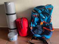 kit de campismo(escuteiros) para crianças.