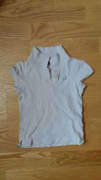 Biała koszulka t-shirt Lupilu 98/104