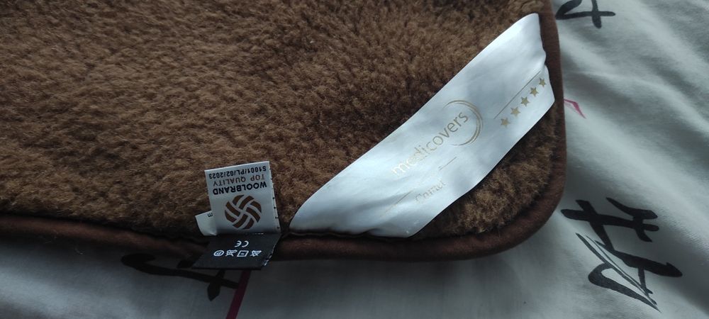 Koc wełniany camel 100x170