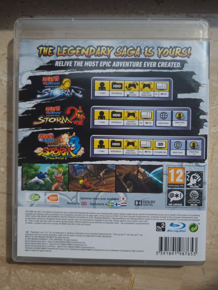 Naruto Shippuden Ultimate Ninja Storm Collection PS3 Playstation 3