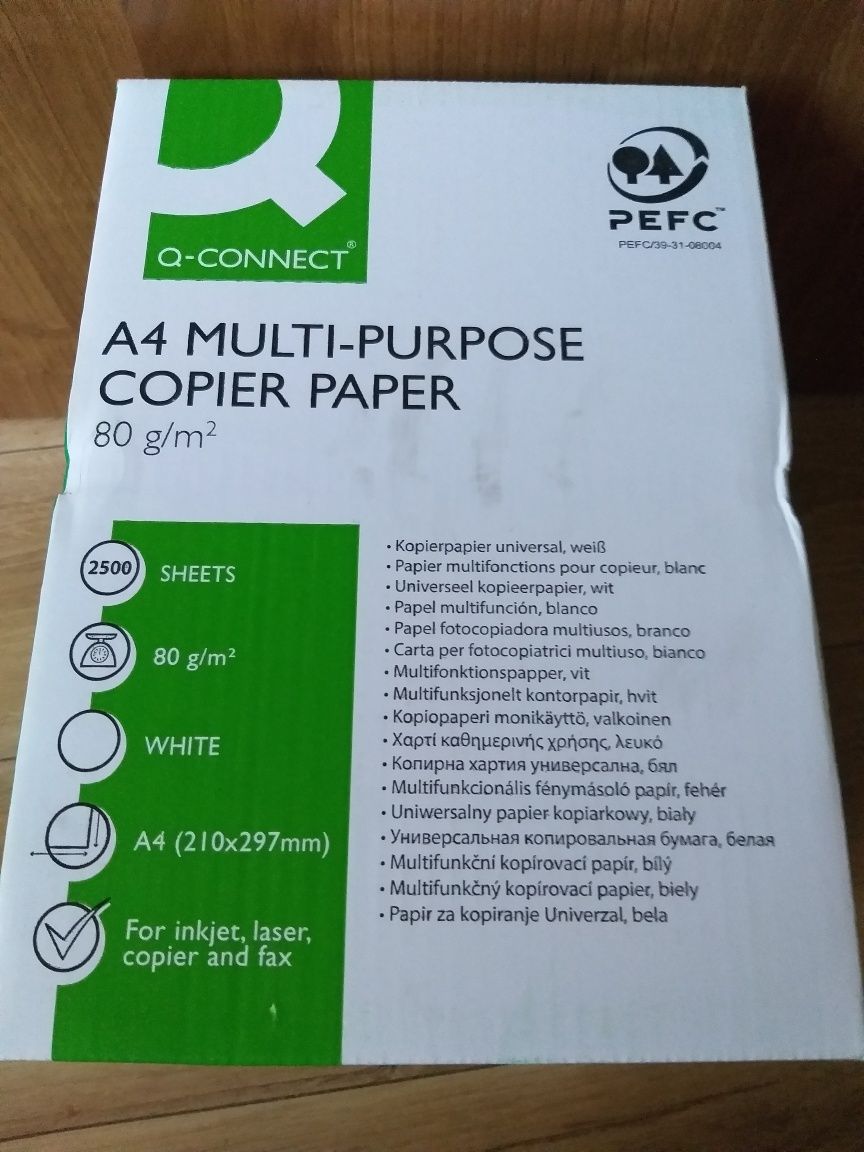 Papier ksero A4 8 gram dobra jakość 5 ryz