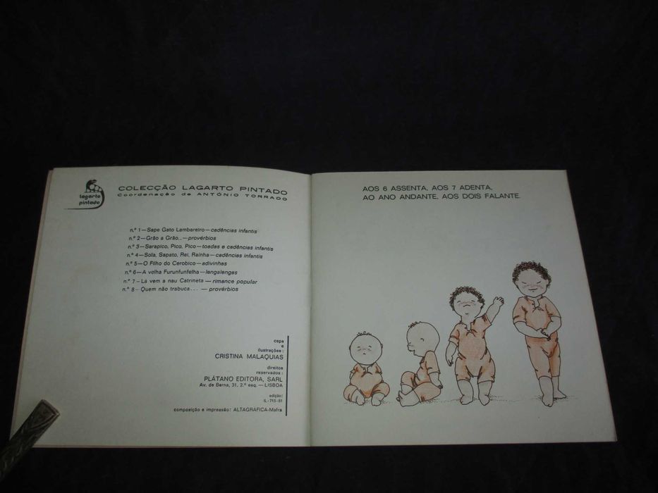 Livro Quem não trabuca Provérbios Lagarto Pintado Plátano