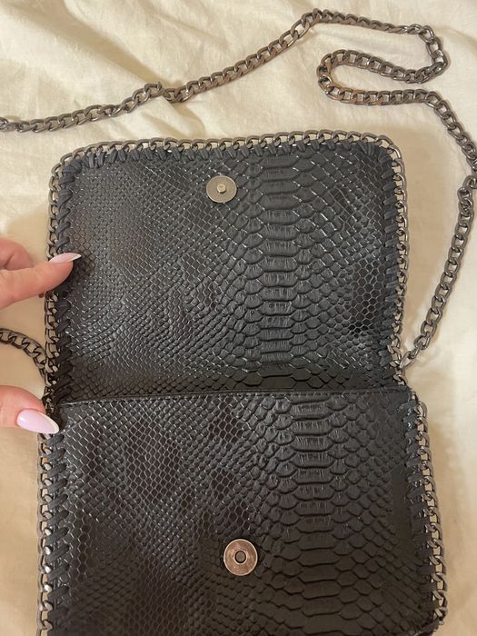 Stella maccartney клатч шкіра оригінал чорний