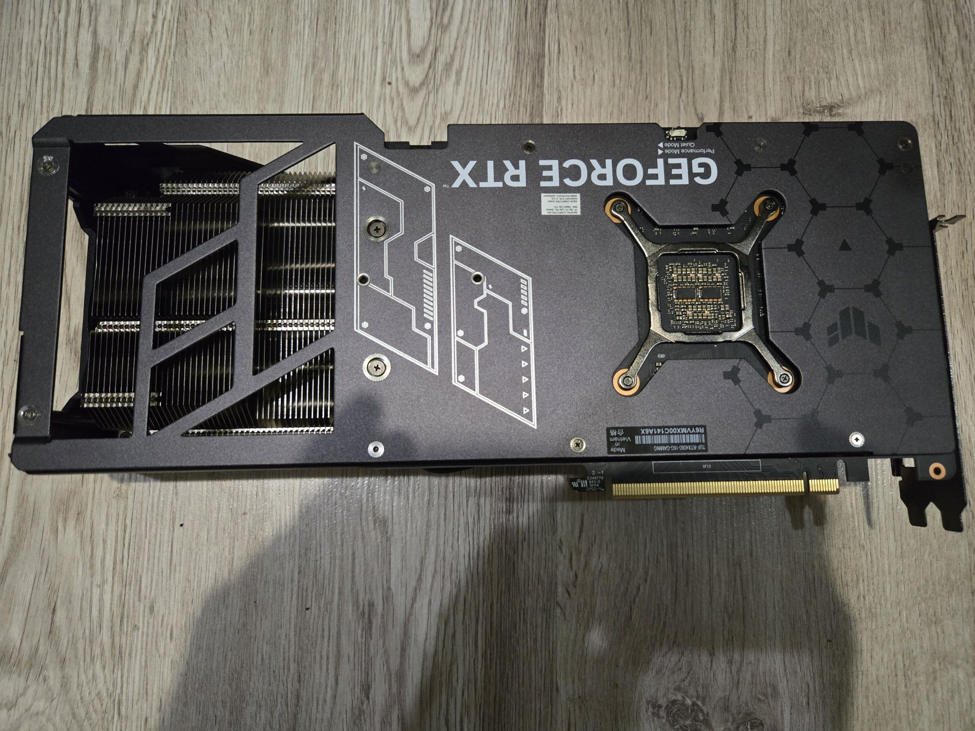 Відеокарта Asus TUF GeForce RTX 4080 Gaming 16384MB
