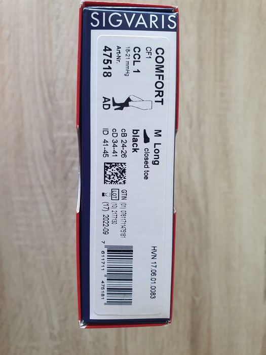 SIGVARIS medical comfort preto_mini-meia_como NOVO