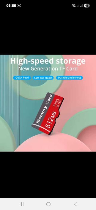 Микро SD картка памяті Memory Card 512MB