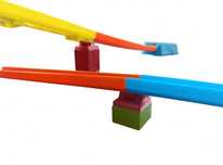 Zestaw adapterów Hot Wheels i Lego Duplo 3 szt - wahadło, dzwignia