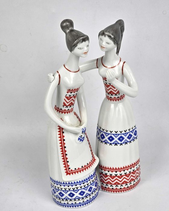 Plotkarki Hollohaza design Węgry lata 60te wys.24,5cm