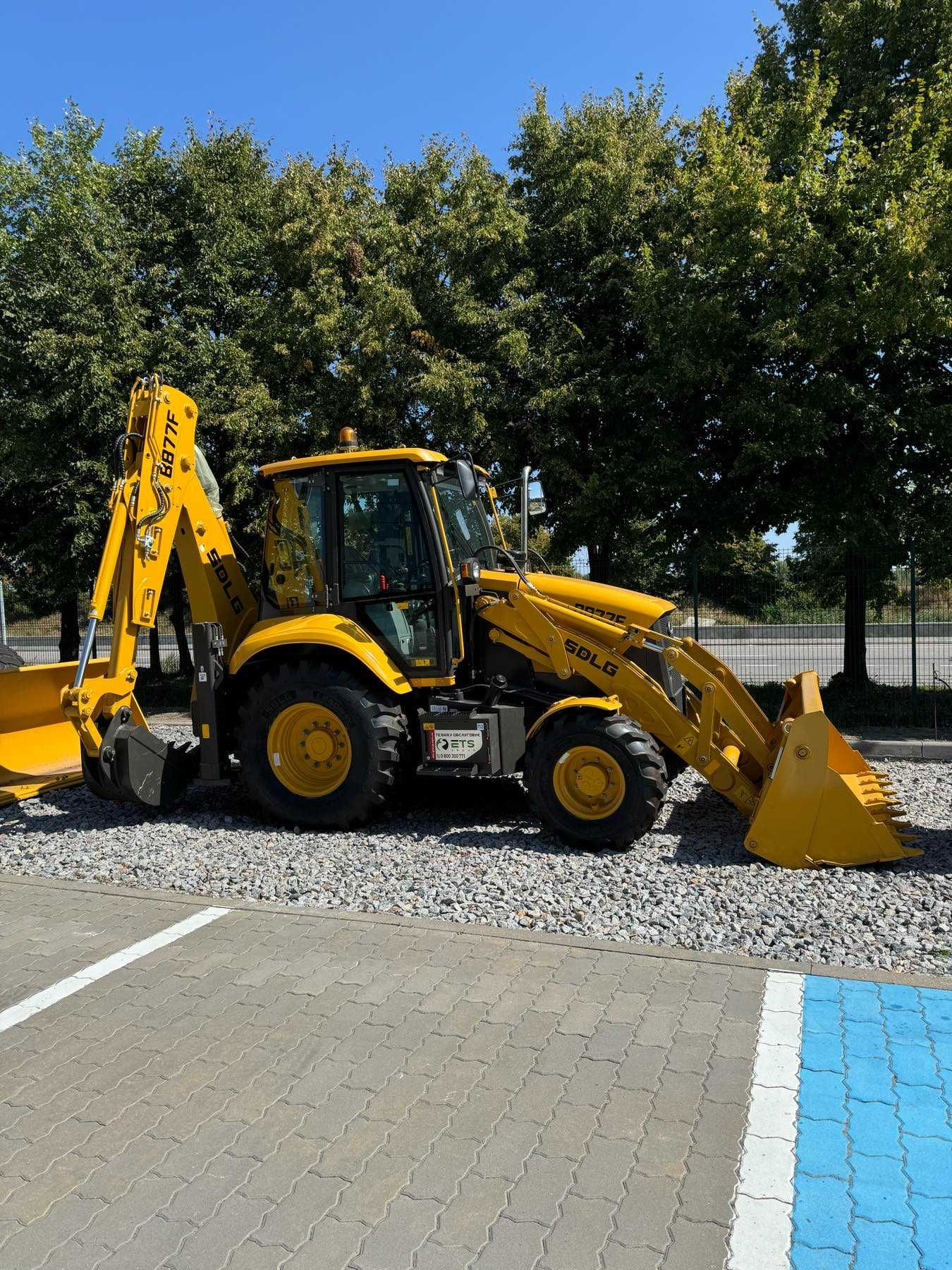 Екскаватор-навантажувач SDLG B877F JCB 3CX Экскаватор погрузчик