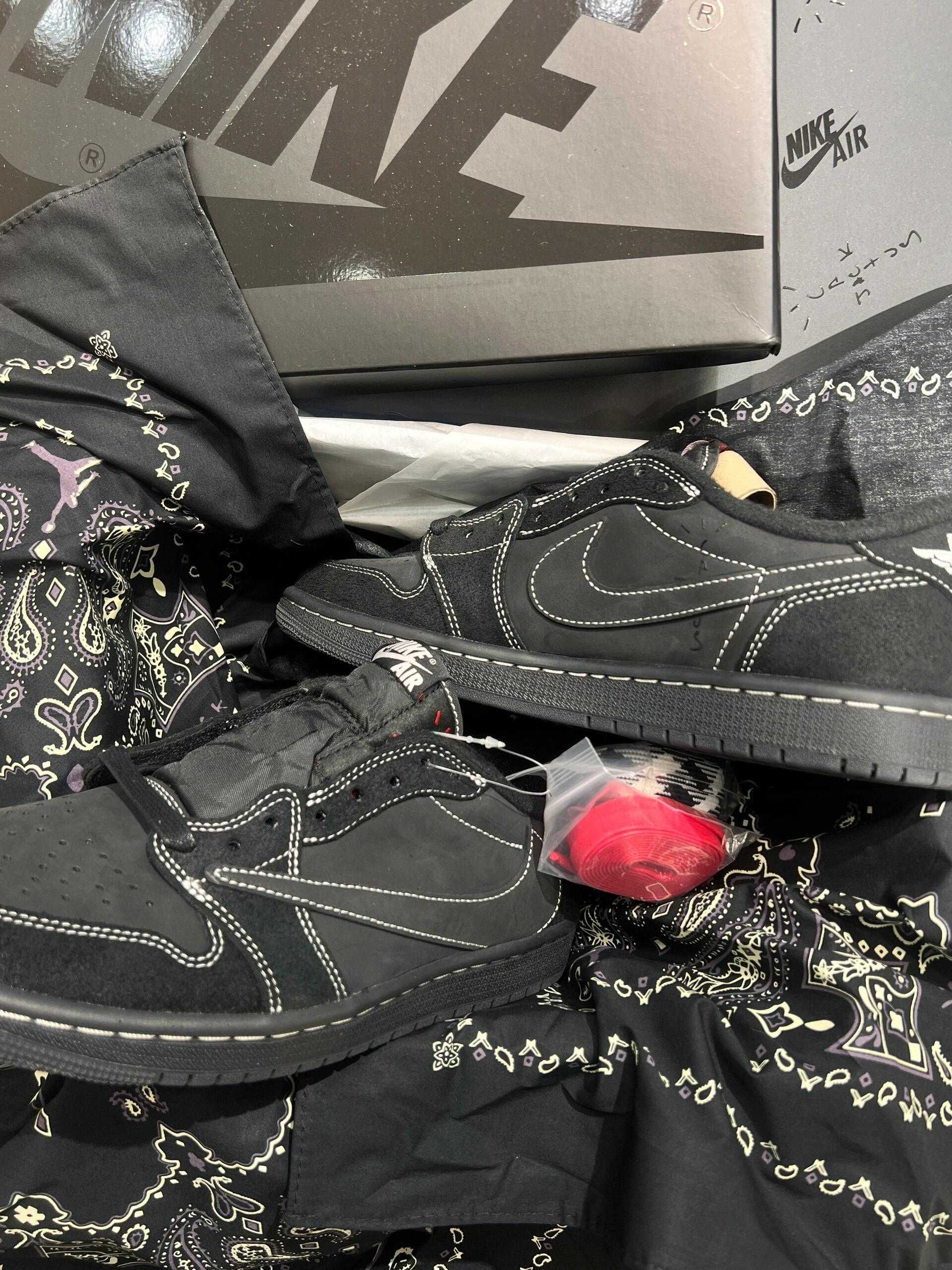 Jordan 1 Retro Low OG SP Travis Scott Black Phantom 38