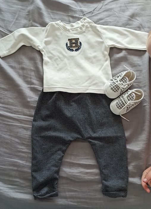 Zestaw chrzest chłopiec niemowlę