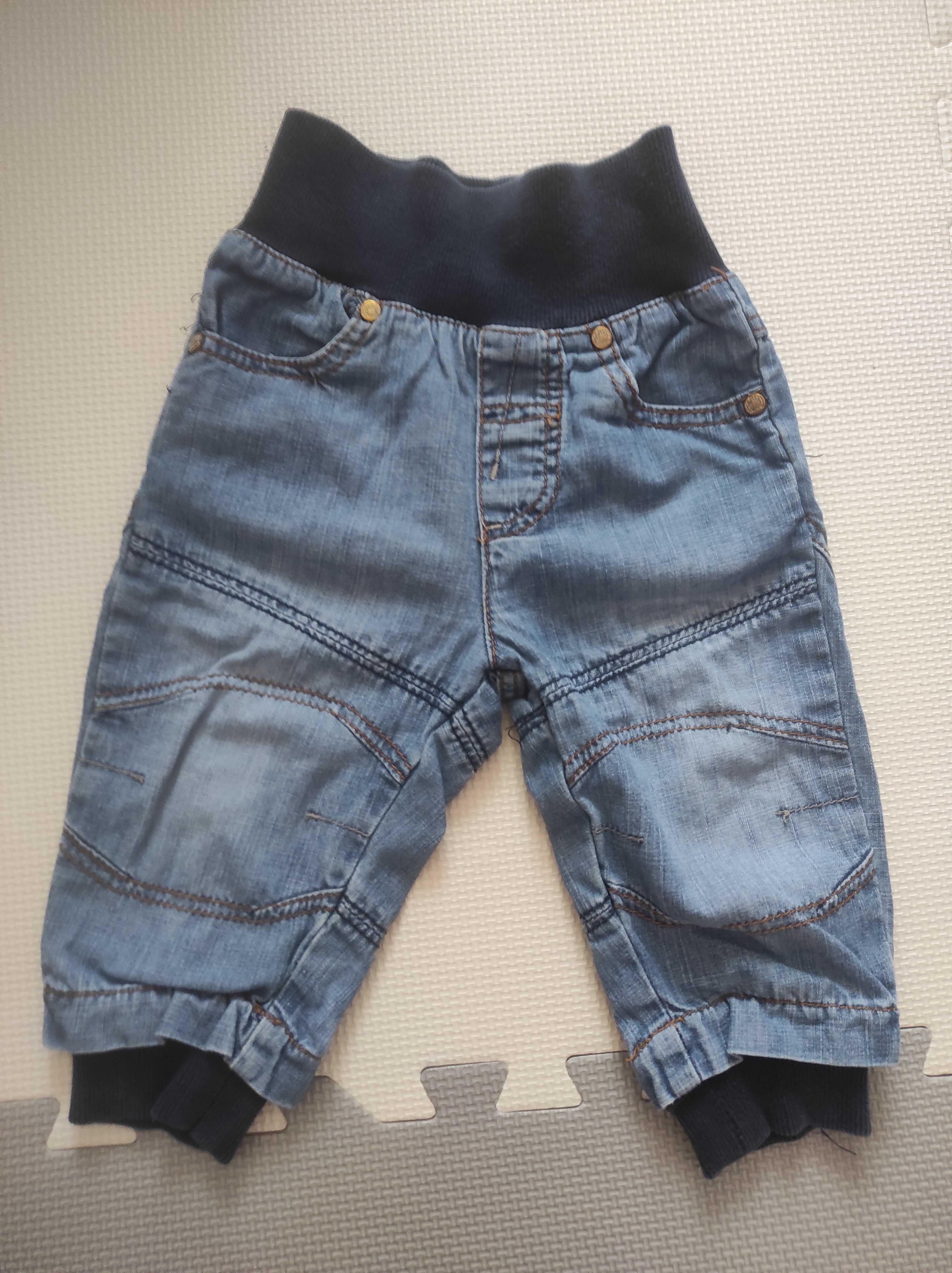 Zestaw paka 2 par spodni niemowlęcych Jeans 62 i 68