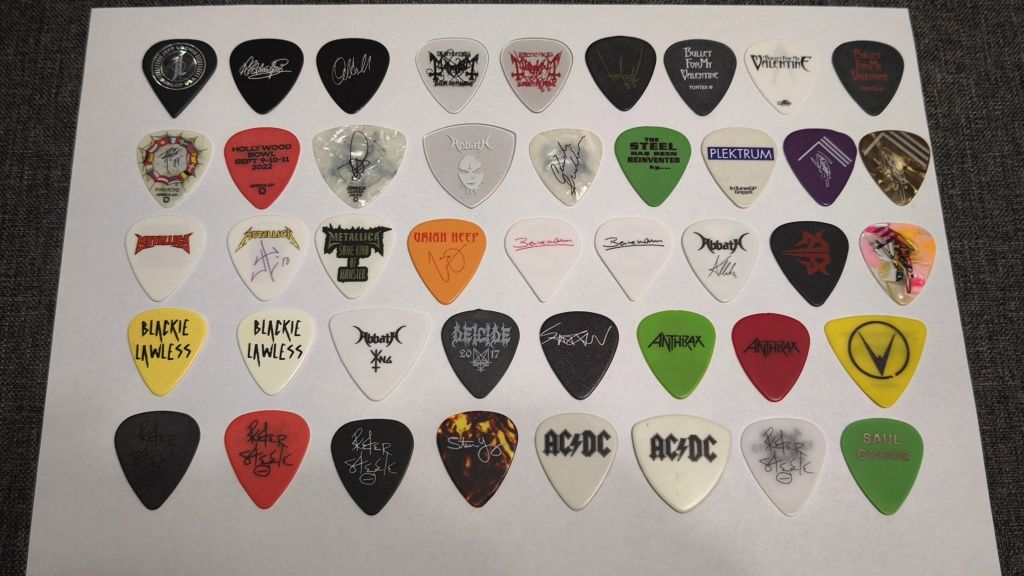 Медиаторы Judas Priest. Slayer. Metallica. Korn. Pantera. Slipknot.
