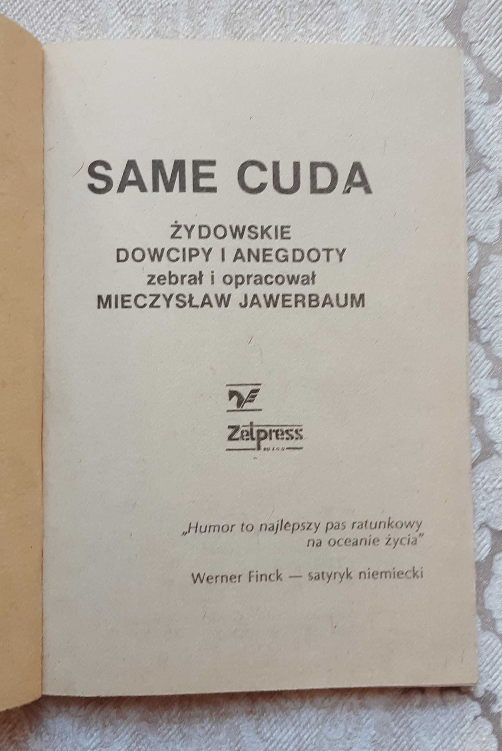 Książka "Same cuda Żydowskie dowcipy i anegdoty" Jawerbaum