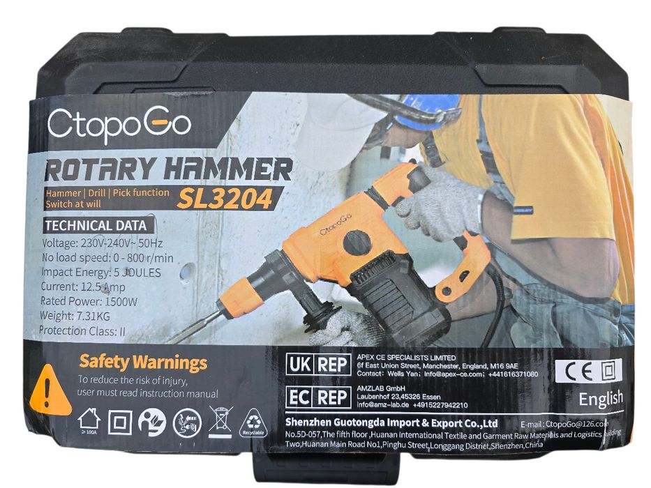 Mlot udarowy obrotowy 1500W Ctopogo