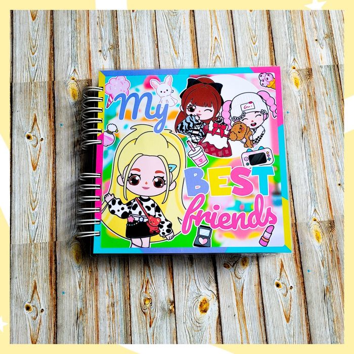 Książka na rzepy Toca Boka domek koleżanek FRIENDS. Lamibook