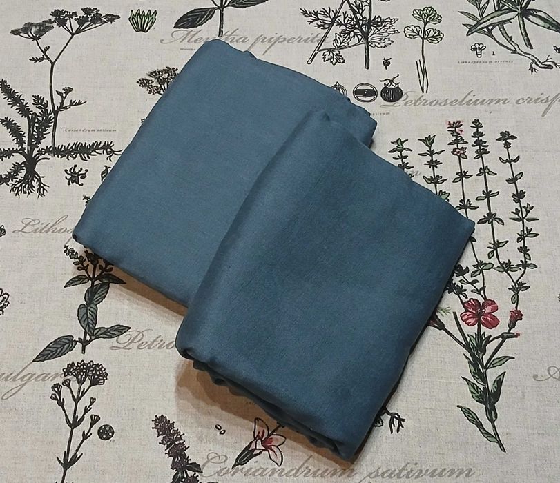 Zasłony  lniane  145x250  stan ideał  petrol