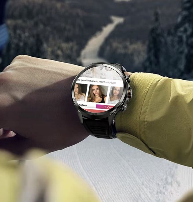 Smartwatch Hk19 Smart Watch 4G: Kamera 360°, Amoled I  Karta Sim