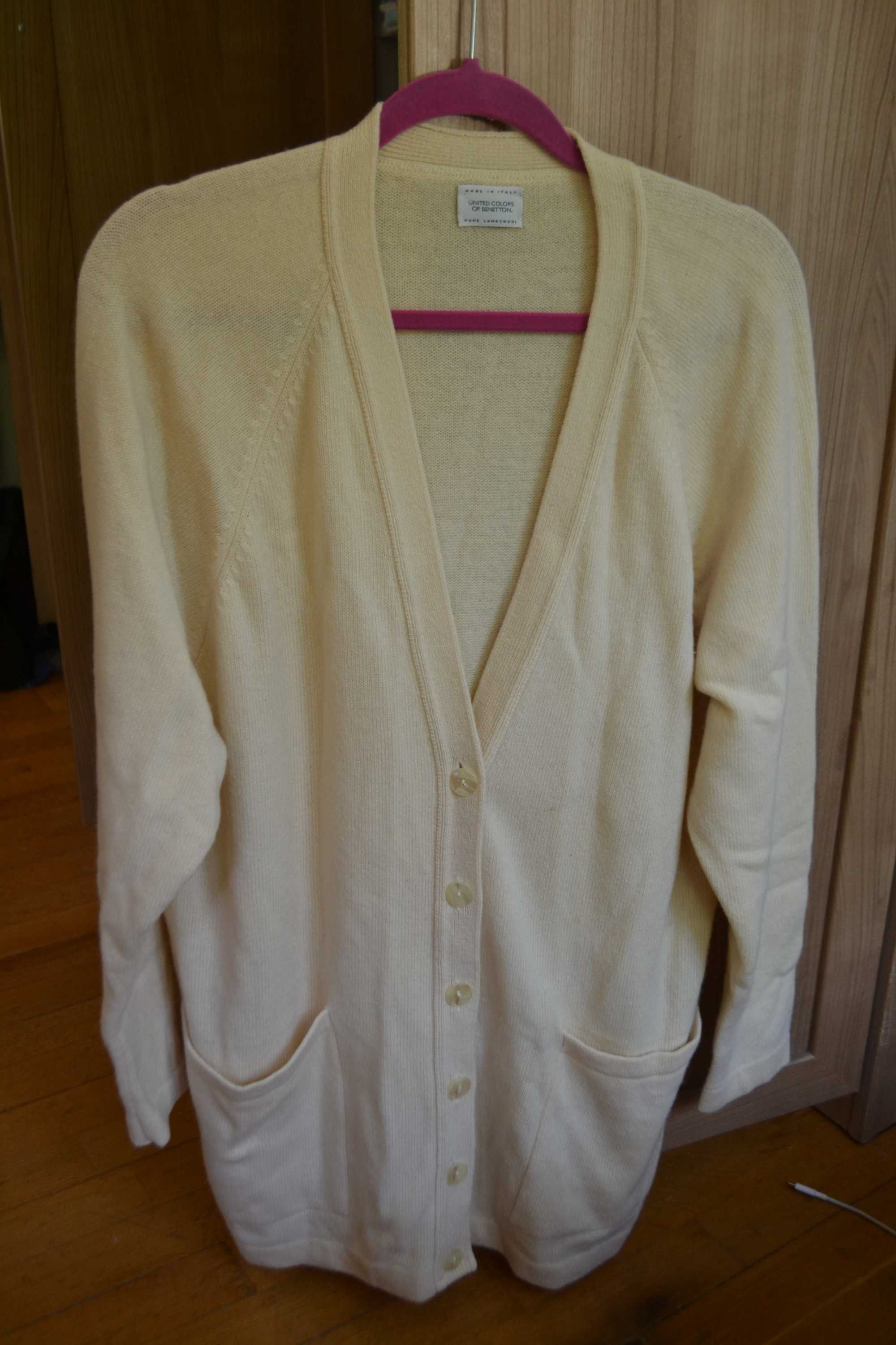 sweter United Colors of Benetton, wełna owcza, L
