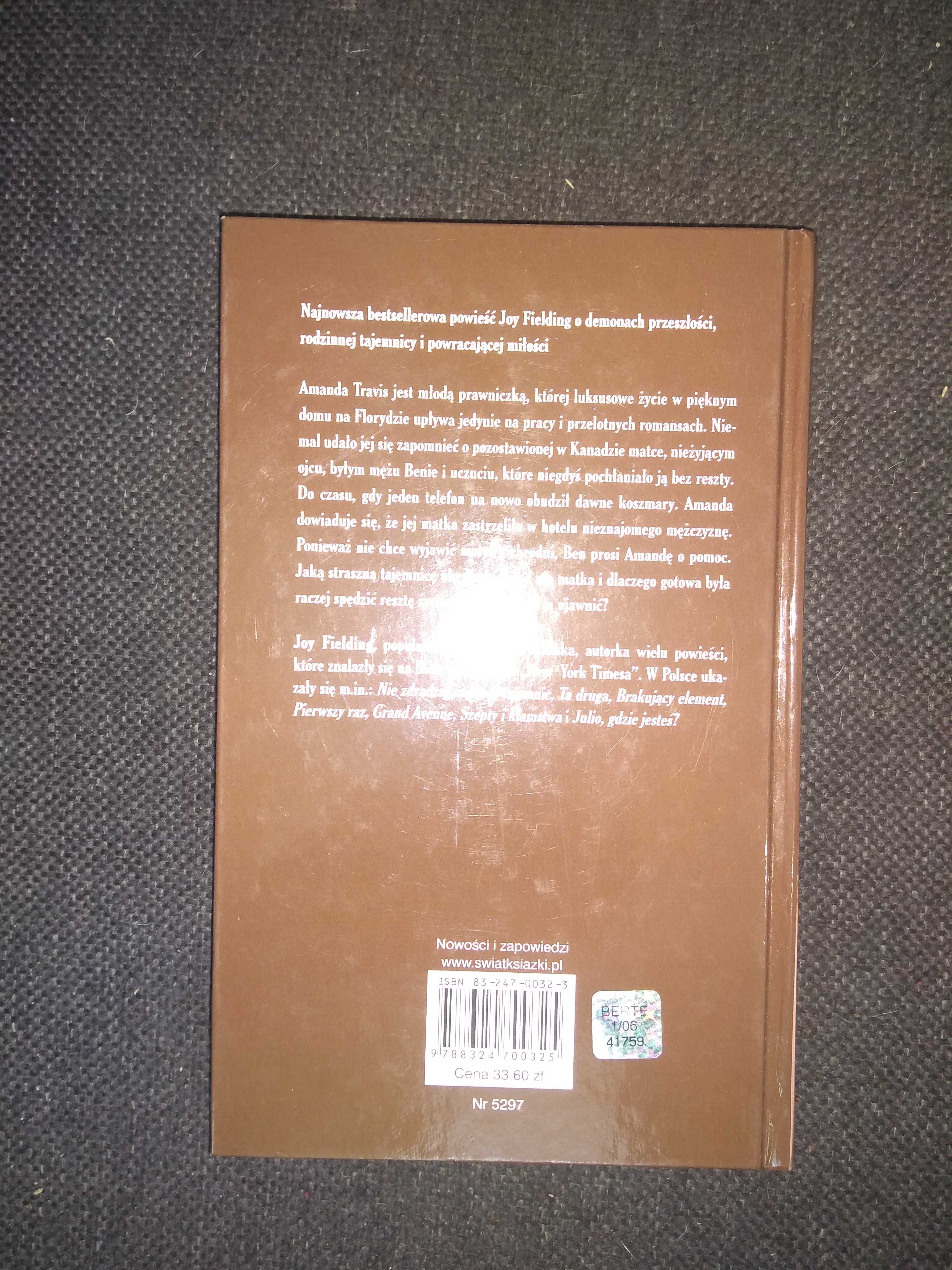 Dobra książka - Laleczka Joy Fielding (jak nowa) (P58)