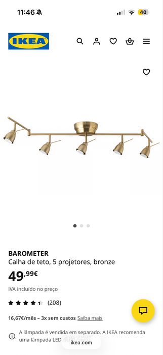 Barometer Ikea - Como novo
