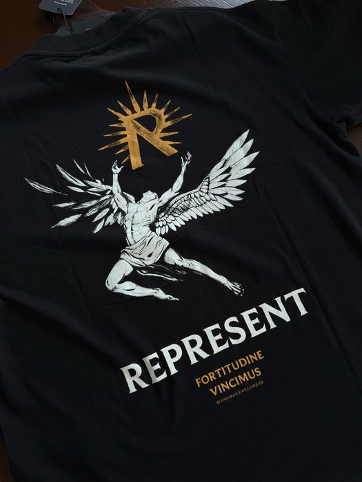 Represent Icarus Jet Black T-Shirt (L)