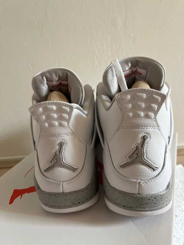 *NoweJordan4 Air4ButyWhiteUnisexTrampki*40