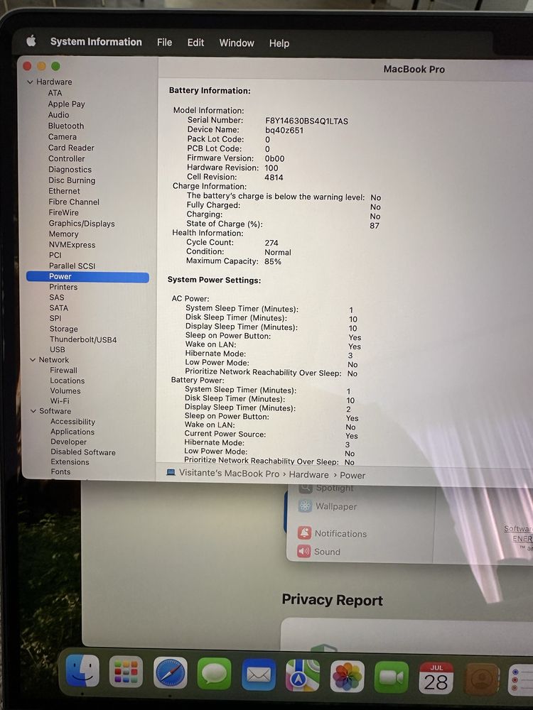 Macbook pro m1 32Gb 1TB SSD