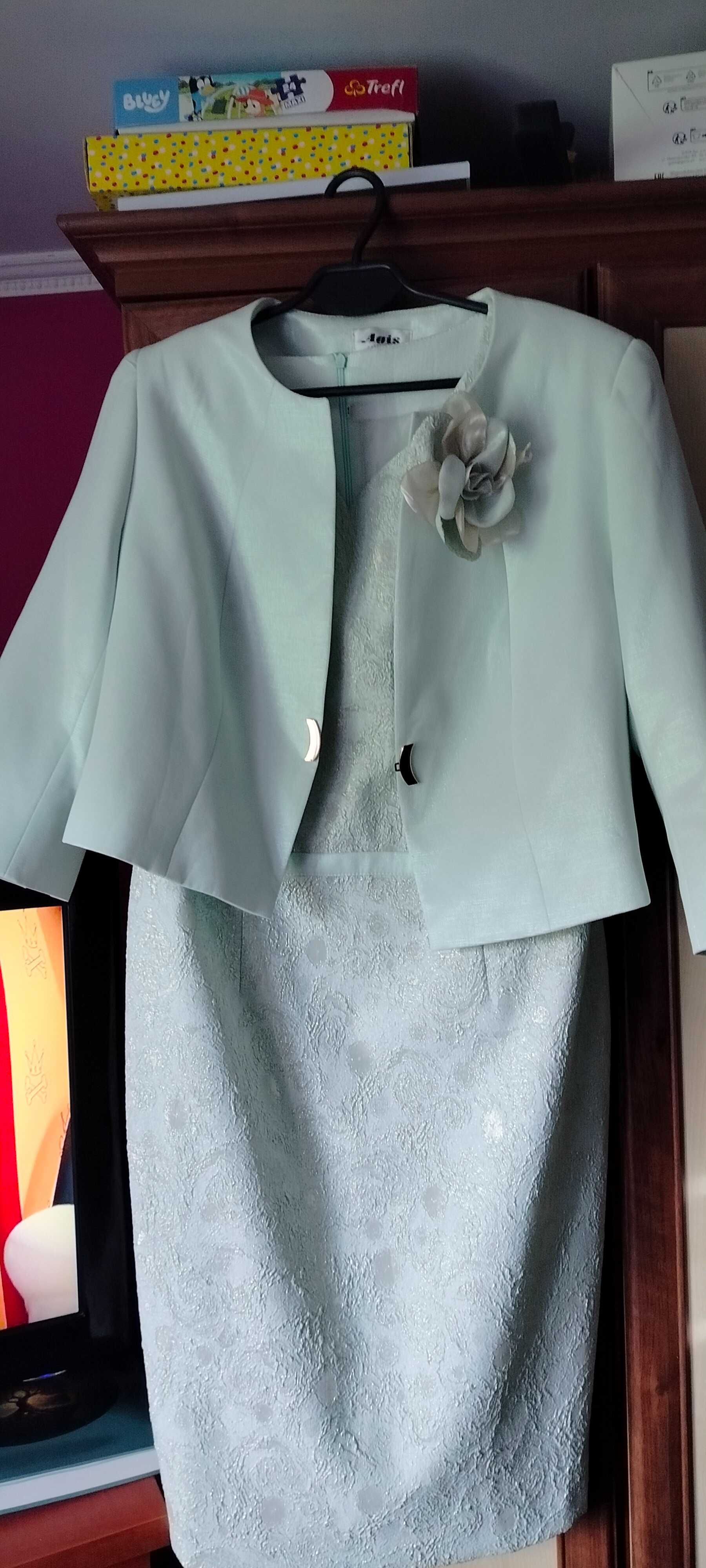 Elegancka sukienka z żakietem rozmiar 44