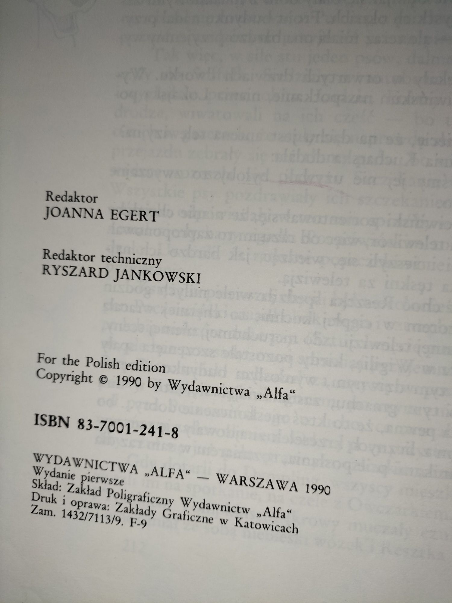 Książka 101 dalmatyńczyków 1990 r