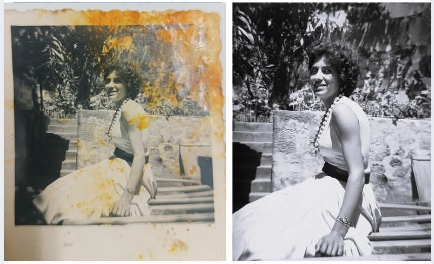 Restauro/recuperação de fotografias antigas