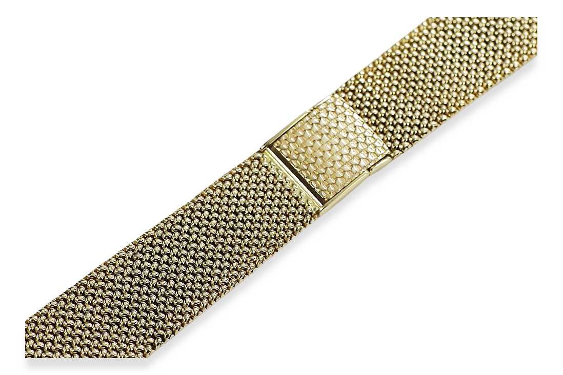 Złota bransoleta 14k 585 do zegarka męskiego mbw014y W