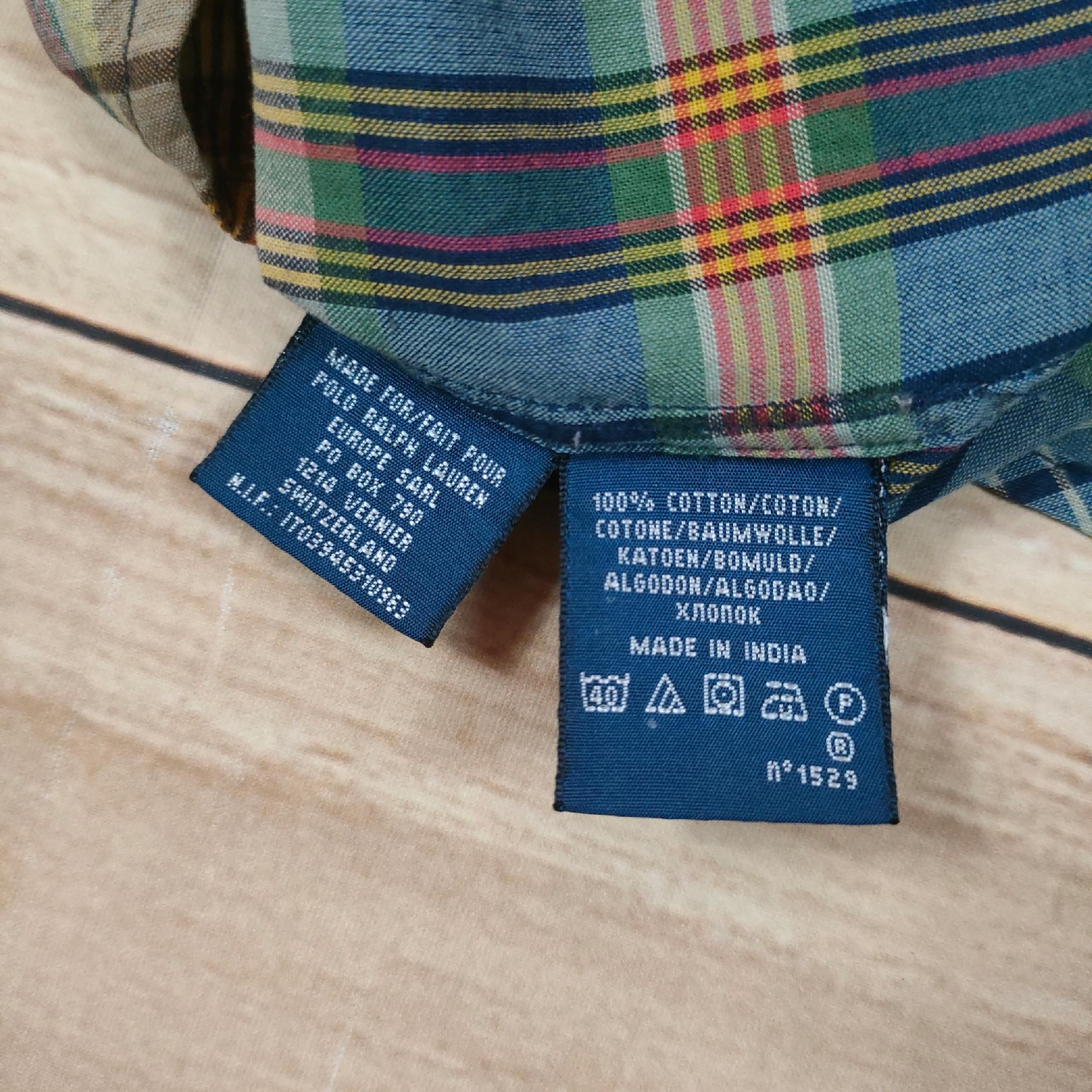 RALPH LAUREN Koszula w Kratkę Damska Logowana r. 8