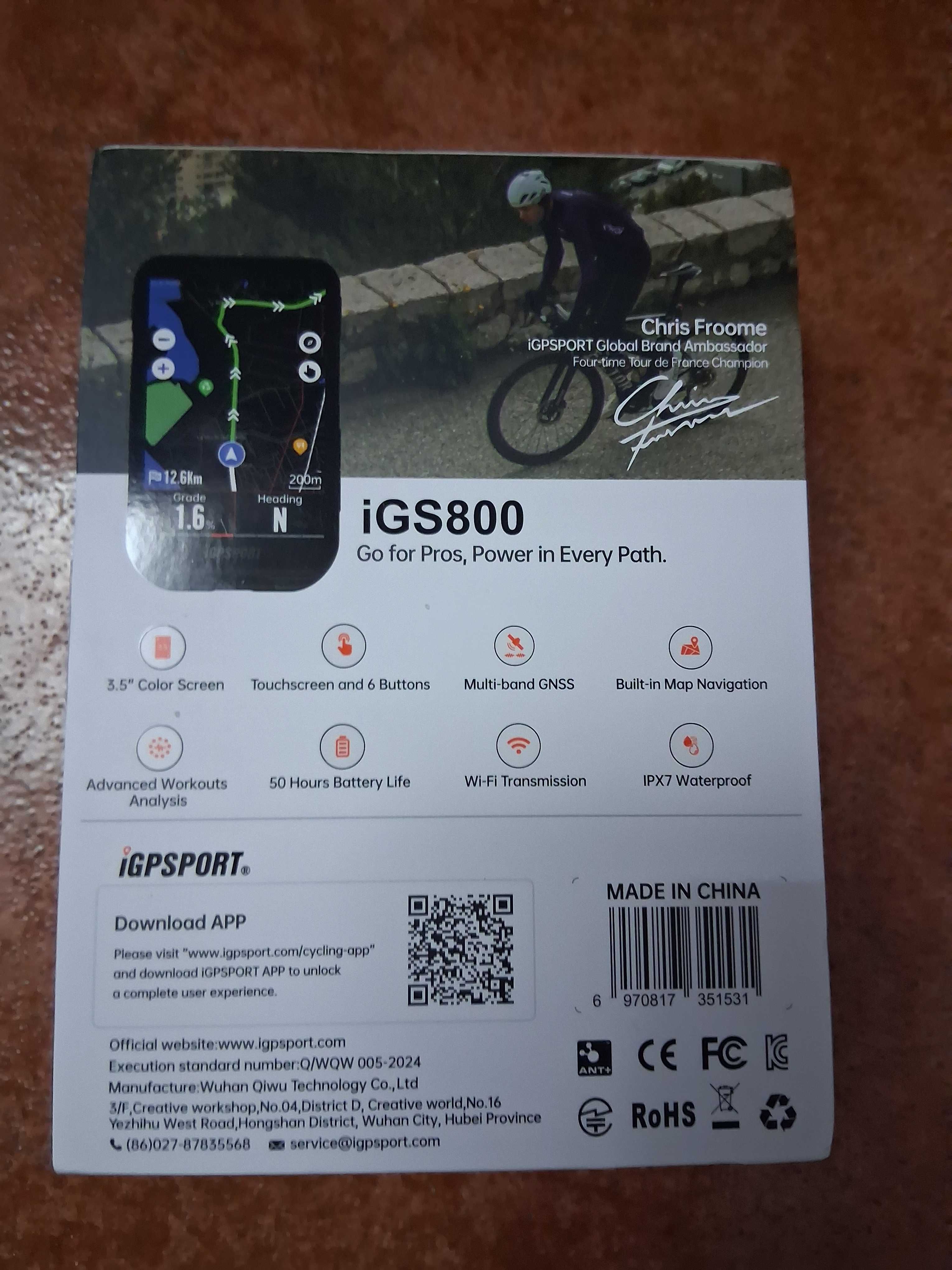 Vendo GPS igpsport IGS800 NOVO
